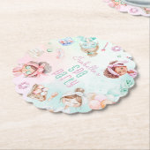 Spa party Pamper party pastel Verjaardagsfeest Kartonnen Onderzetters (Gekanteld)