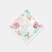 Spa party Pamper party pastel Verjaardagsfeest Servet (Hoek)