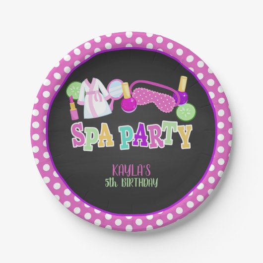 Spa Party Papier Bord - Aangepast (Voorkant)