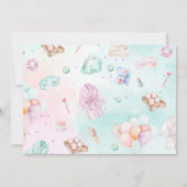 Spa party Pastel Glam Foto Verjaardagsfeest Kaart (Achterkant)