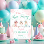 Spa Party Pastel Kids Verjaardag Kaart<br><div class="desc">Het Spa Party Pastel Kids Birthday Invitation-ontwerp is een prachtig vormgegeven uitnodiging die de toon zet voor een ontspannen en glamoureuze viering. Het beschikt over een pastelkleurig palet met tinten van blush roze, lavendel, mintgroen en zacht blauw, waardoor een serene en uitnodigende look ontstaat. Het ontwerp is in waterverf stijl...</div>