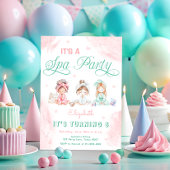 Spa Party Pastel Kids Verjaardag Kaart