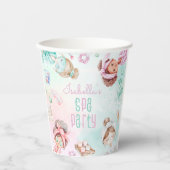Spa party pastel meisje Verjaardagsfeest Papieren Bekers (Voorkant)