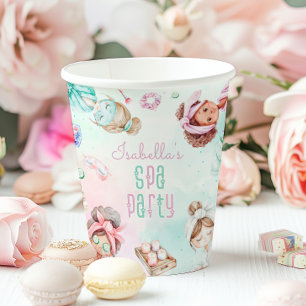 Spa party pastel meisje Verjaardagsfeest Papieren Bekers