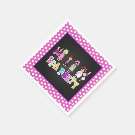 Spa Party Servet - Mensen (Hoek)