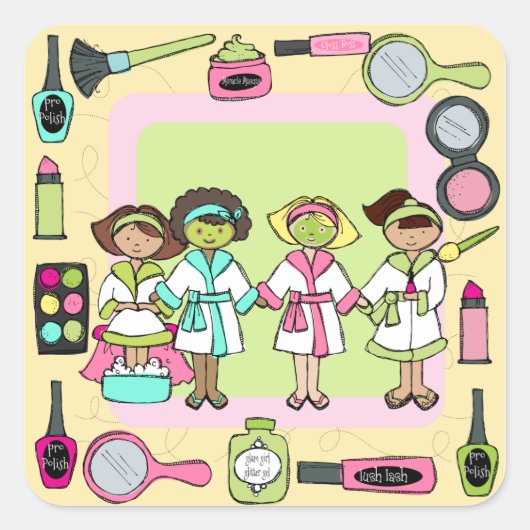 Spa Party Stickers (Voorkant)