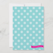 Spa Party Uitnodiging - Kids Birthday Spa Party (Achterkant)