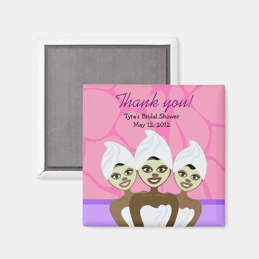 SPA PARTY Vrijgezellenfeest of verjaardagsgunmagne Magneet (Voorkant / Achterkant)