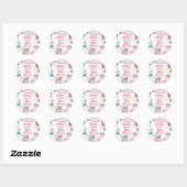 Spa Pastel Pamper Verjaardagsfeest Ronde Sticker (Vel)