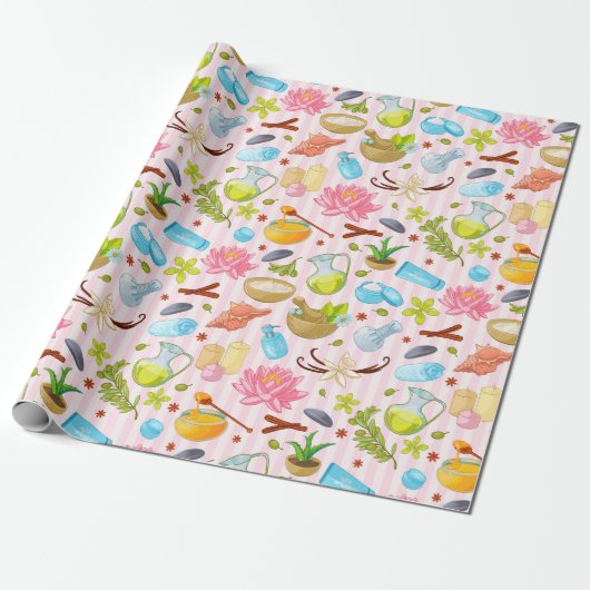 Spa Pattern Cadeaupapier (Uitgerold)
