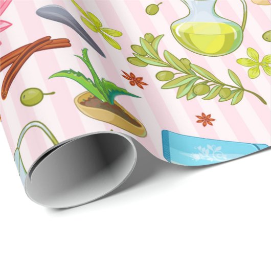 Spa Pattern Cadeaupapier (Rol Hoek)