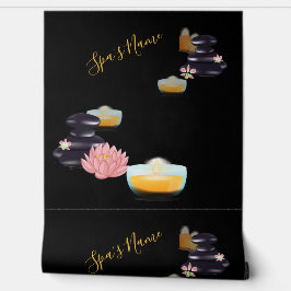 Spa personalized Name Behang