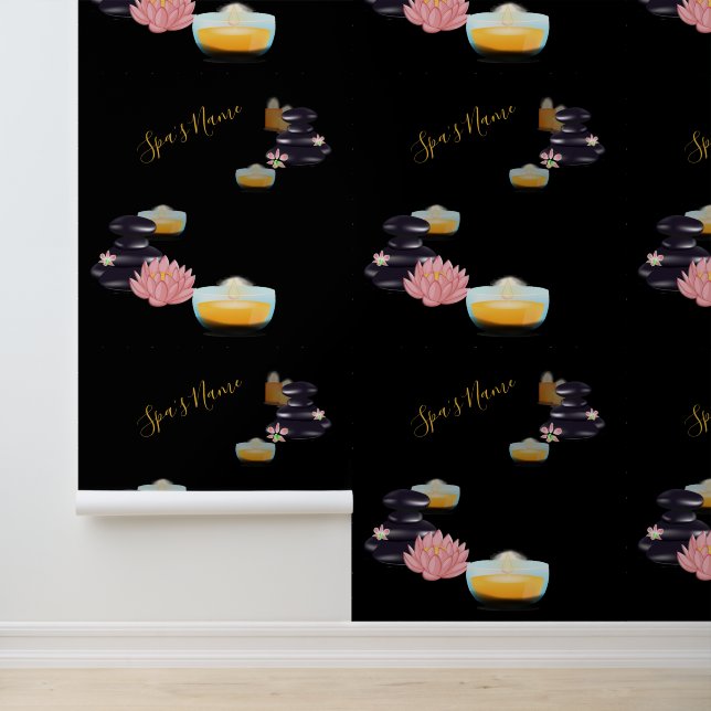 Spa personalized Name Behang (Applicatie)