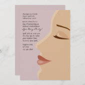Spa Pleasure Bachelorette Party Invitation Kaart (Voorkant / Achterkant)