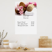 Spa prijslijst poster (Keuken)