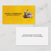 Spa-producten en massageoliën visitekaartje (Voorkant / Achterkant)