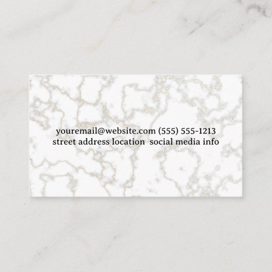 Spa producten Zouten en oliën Visitekaartje (Achterkant)