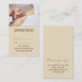 SPA Reflexologie Massage acupressuur Afspraak Afsprakenkaartje (Voorkant / Achterkant)