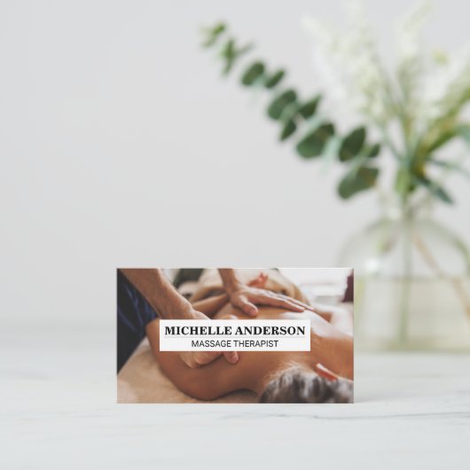 Spa | Relaxation Massage Visitekaartje (Staand voorkant)