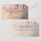 Spa Retreat | Massage (afsprakenkaart) Afsprakenkaartje (Voorkant / Achterkant)