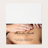 Spa Retreat | Massage (afsprakenkaart) Visitekaartje (Buitenkant ongevouwen)