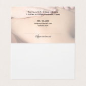 Spa Retreat | Massage (afsprakenkaart) Visitekaartje (Binnenkant ongevouwen)