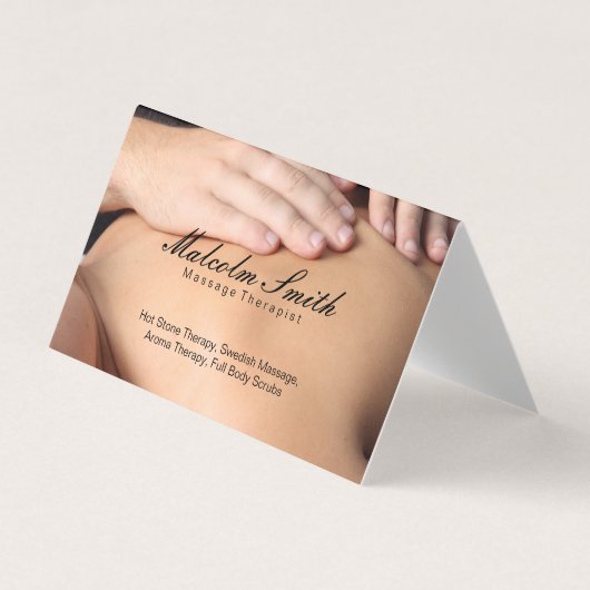 Spa Retreat | Massage (afsprakenkaart) Visitekaartje (Voorkant)
