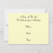 Spa Retreat Relaxation Invitation Party Retro Kaart (Achterkant)