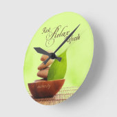 Spa Retreat Wall Clock Ronde Klok (Hoek)