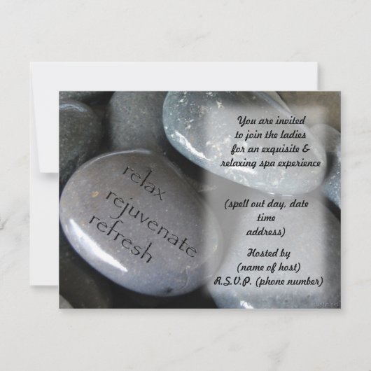 spa rocks party nodigt uit kaart (Voorkant)