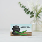Spa Rocks - Visitekaartjes voor spa en relaxatie (Staand voorkant)