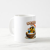 Spa-rrrot Day Funny Parrot Spa Relax Design Koffiemok (Voorkant links)