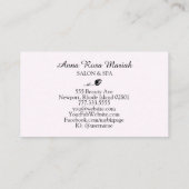 *~* Spa & Salon Abstracte Waterverf Artsy Trendy Visitekaartje (Achterkant)