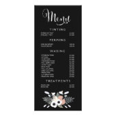 Spa Salon Beautician Menu Designer Prijslijst (Voorkant)