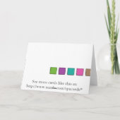 Spa Salon Bedankt Kaart Make-up Artist Palette (Achterkant)