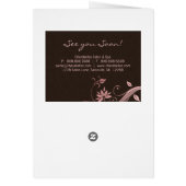 Spa Salon Brochure Wenskaart Roze bloemen (Achterkant)