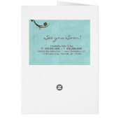 Spa Salon Brochure Wenskaart Watery Blue (Achterkant)