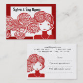 Spa Salon Fantasy Classic Designer Afsprakenkaartje (Voorkant / Achterkant)