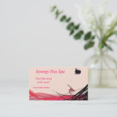 Spa Salon Makeup Hair Stylist Visitekaartje (Staand voorkant)