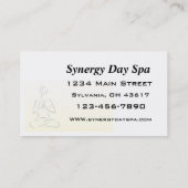 Spa Salon Makeup Hair Stylist Visitekaartje (Achterkant)