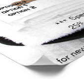 Spa Salon massageprijzenlijst Poster (Hoek)