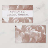 Spa - Salon sepia Bloem Visitekaartje (Voorkant / Achterkant)