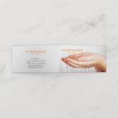 Spa salon, spa klantenkaartje (Buitenkant ongevouwen)