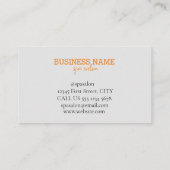 Spa salon, spa visitekaartje (Achterkant)