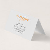 Spa salon, spa visitekaartje (Achterkant)