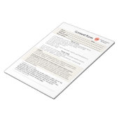 Spa salon toestemming notitieblok (Schuin)