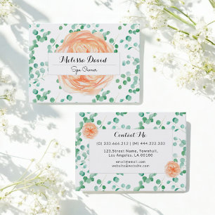 Spa Salon Trouwplanner Floral Visitekaartje
