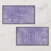 Spa Salon Visitekaartje  Swirls Butterfly (Voorkant / Achterkant)