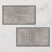 Spa Salon Visitekaartje  Swirls Butterfly (Voorkant / Achterkant)