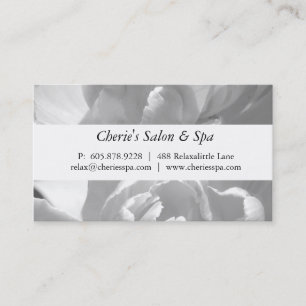 Spa - Salon White Flower Visitekaartje